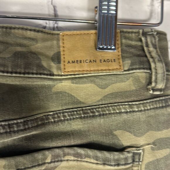 American Eagle AE Jeans Womens 4 Camo Hi Rise Jegging Super Stretch Legging - Picture 4 of 11